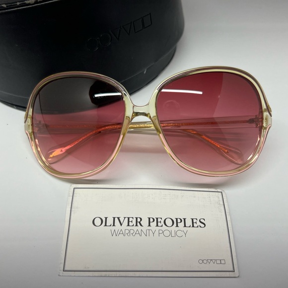 New Oliver Peoples Rose Gradient/Clear frame Sunglasses - Picture 4 of 9